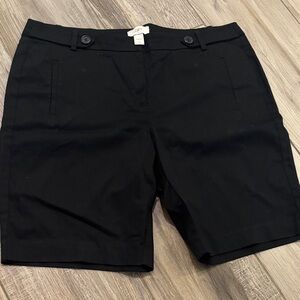 LOFT Women's Black Bermudas size 12